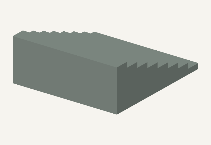 H0 platform stairs · 8 steps
